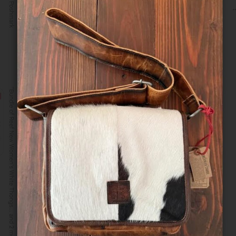 STS Ranchwear NEW Vaquero Cowhide Della Crossbody Bag Purse Western Leather